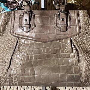 COACH-Beautiful Alligator Print Bag